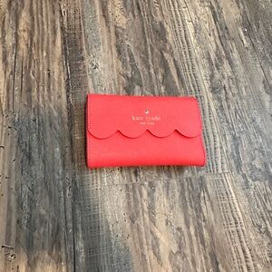 Kate Spade Coral Scalloped Wallet